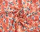 100% Cotton Lawn Poppies - Rust