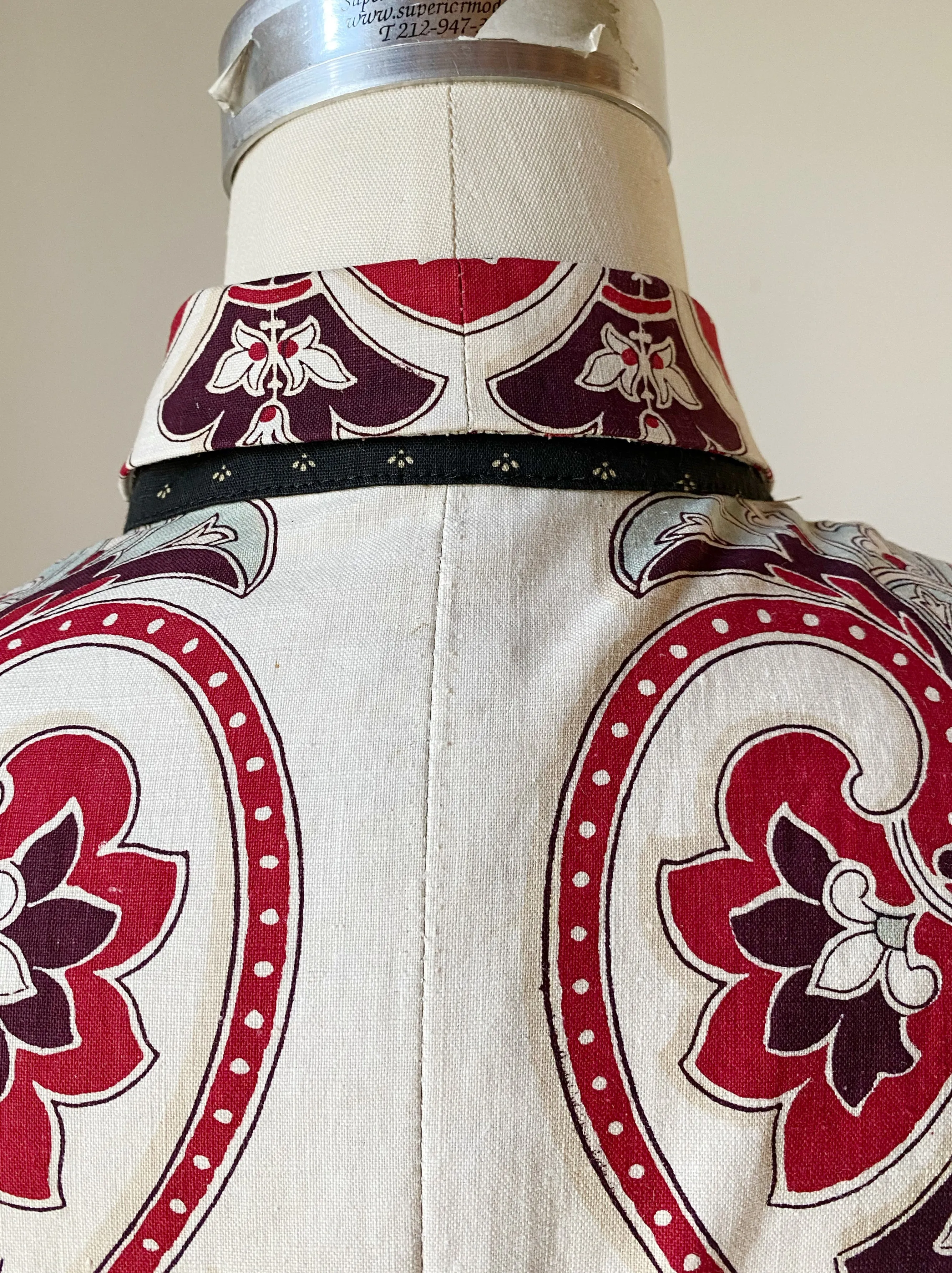 18th century hand printed amanda dress