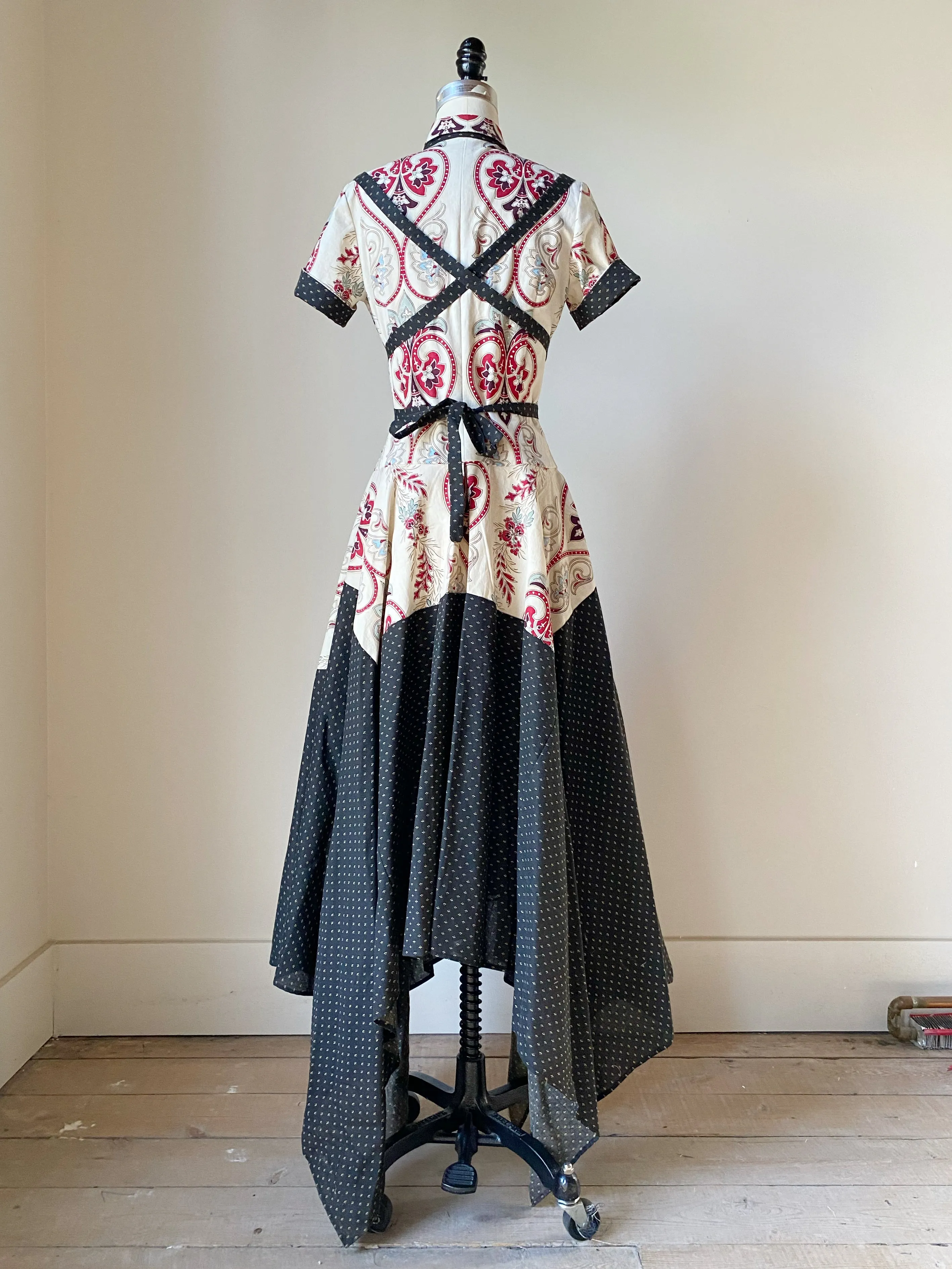 18th century hand printed amanda dress