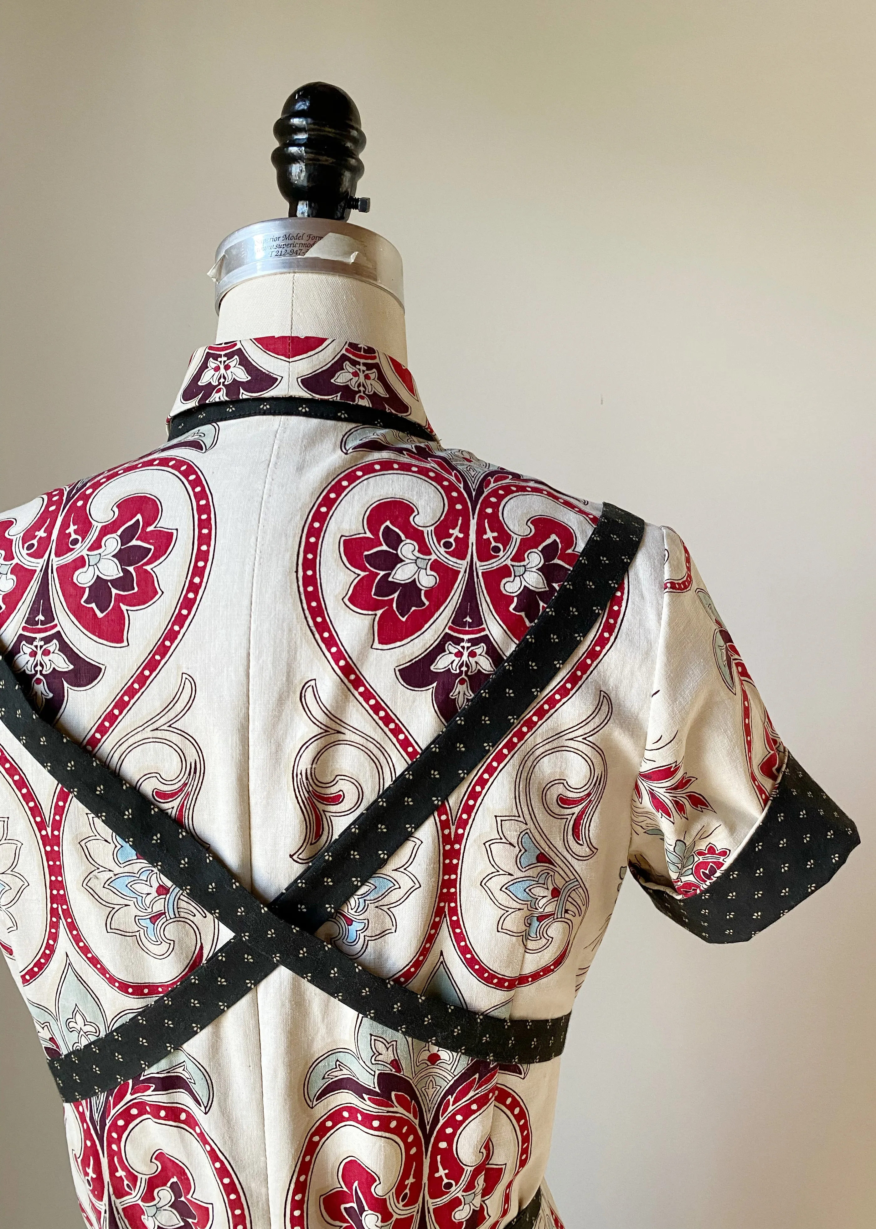18th century hand printed amanda dress