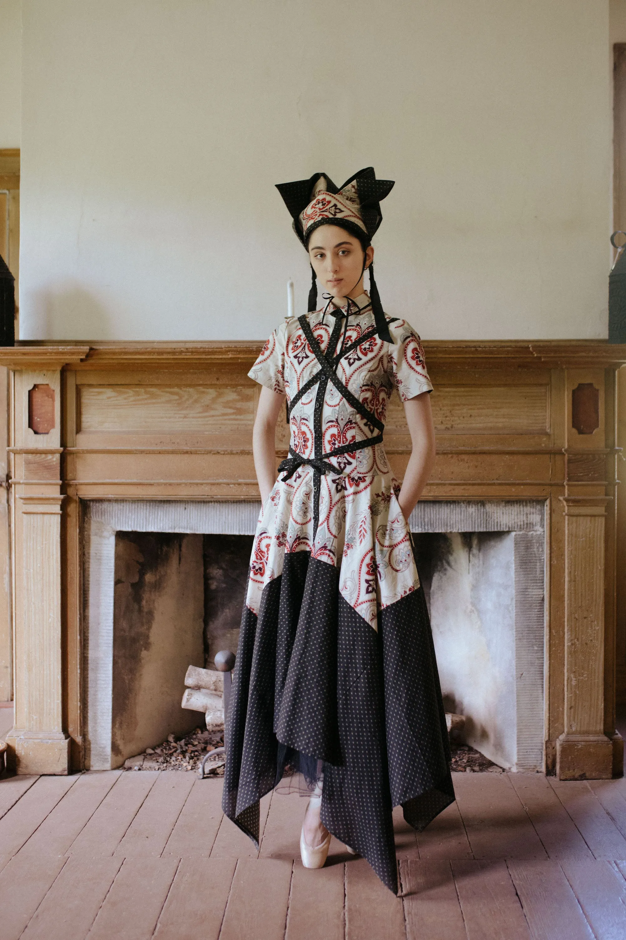 18th century hand printed amanda dress