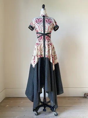 18th century hand printed amanda dress