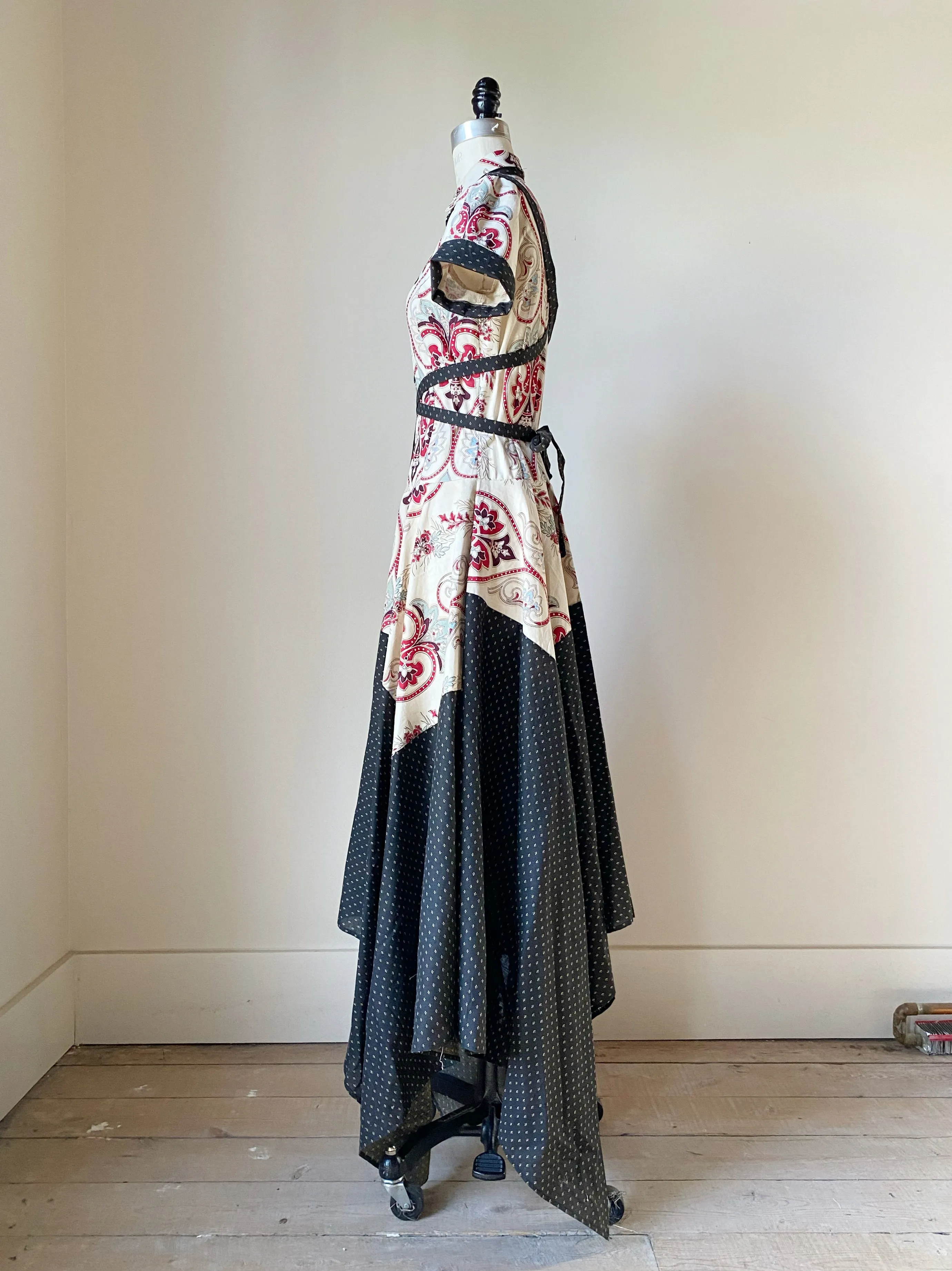 18th century hand printed amanda dress