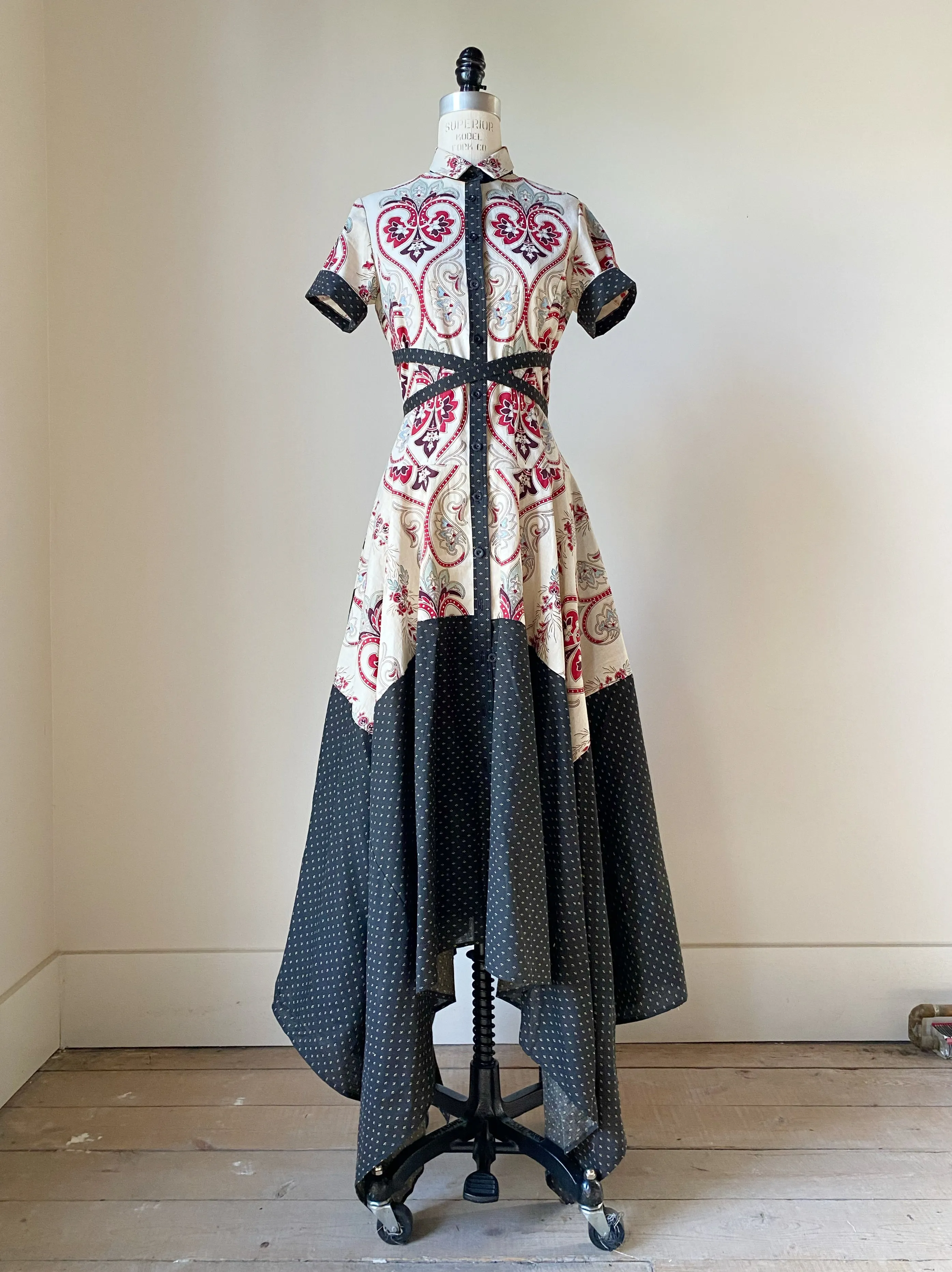 18th century hand printed amanda dress