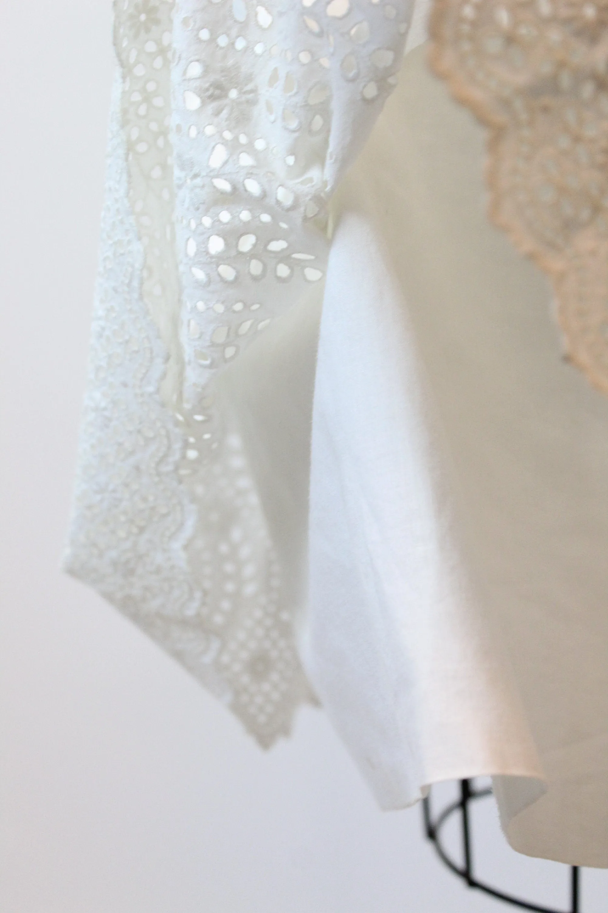1910 EDWARDIAN cotton lingerie dress  xs small | new spring summer