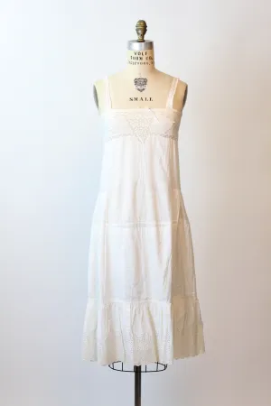 1910 EDWARDIAN cotton lingerie dress  xs small | new spring summer