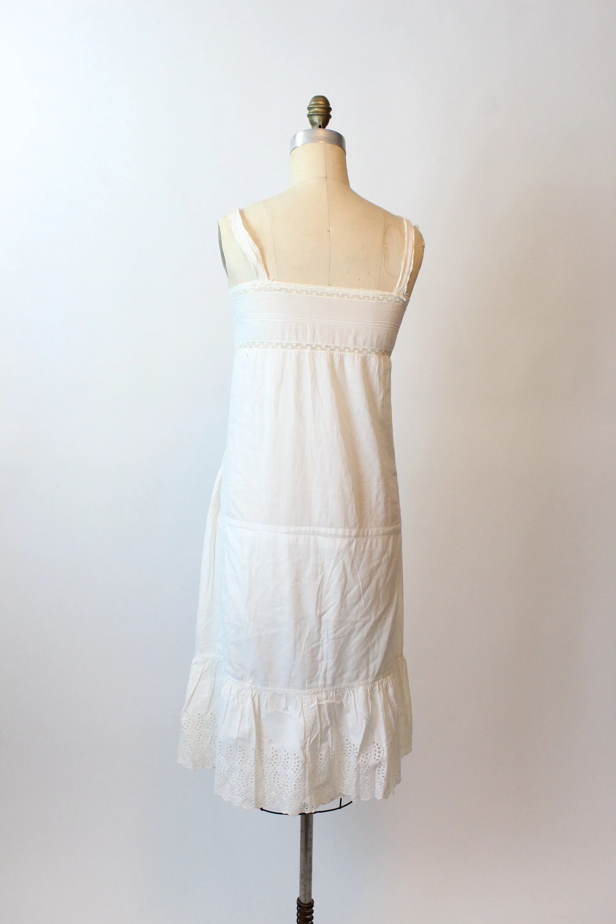 1910 EDWARDIAN cotton lingerie dress  xs small | new spring summer