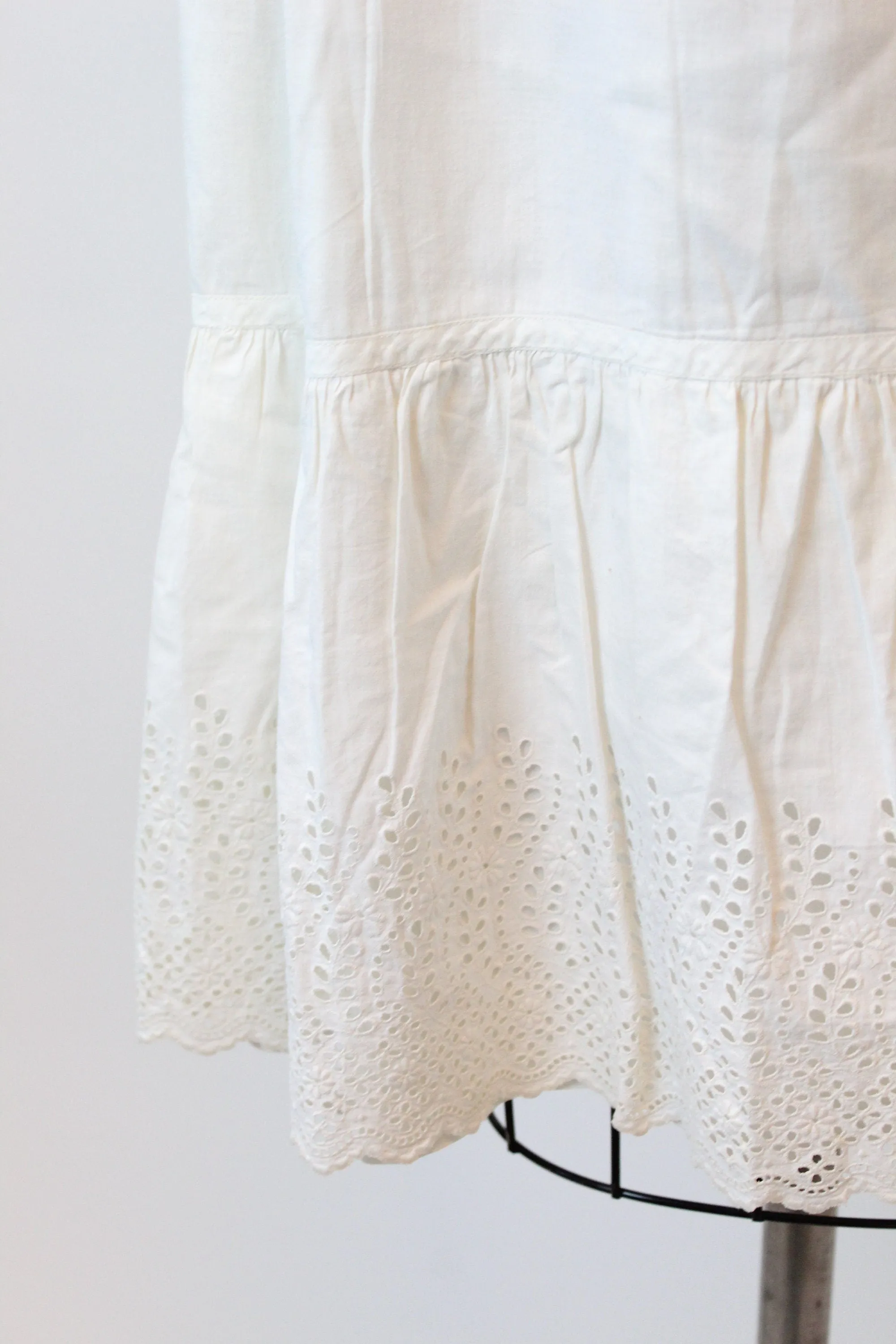 1910 EDWARDIAN cotton lingerie dress  xs small | new spring summer