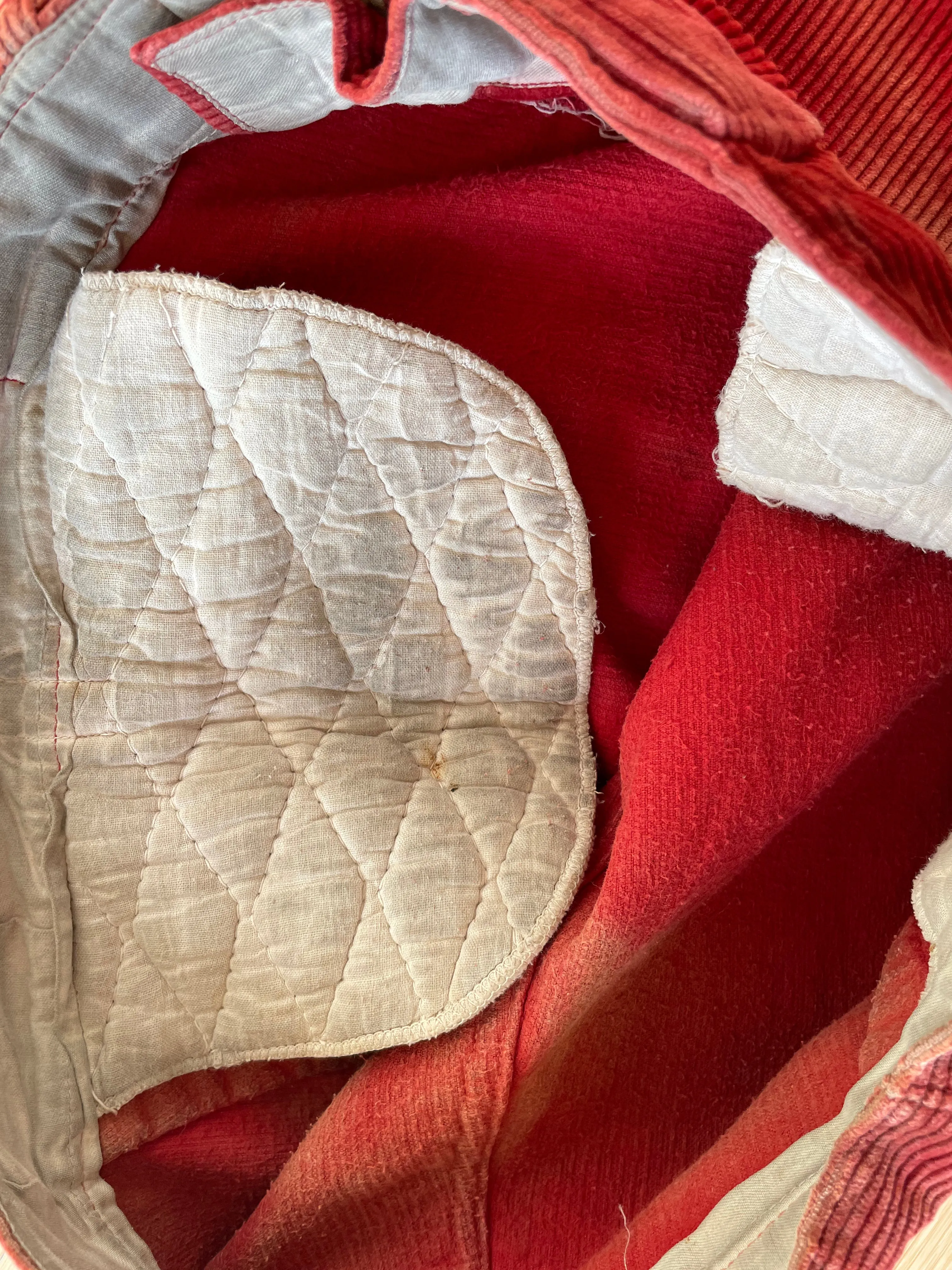 1940s Burgundy Wide Wale Corduroy Athletic Shorts