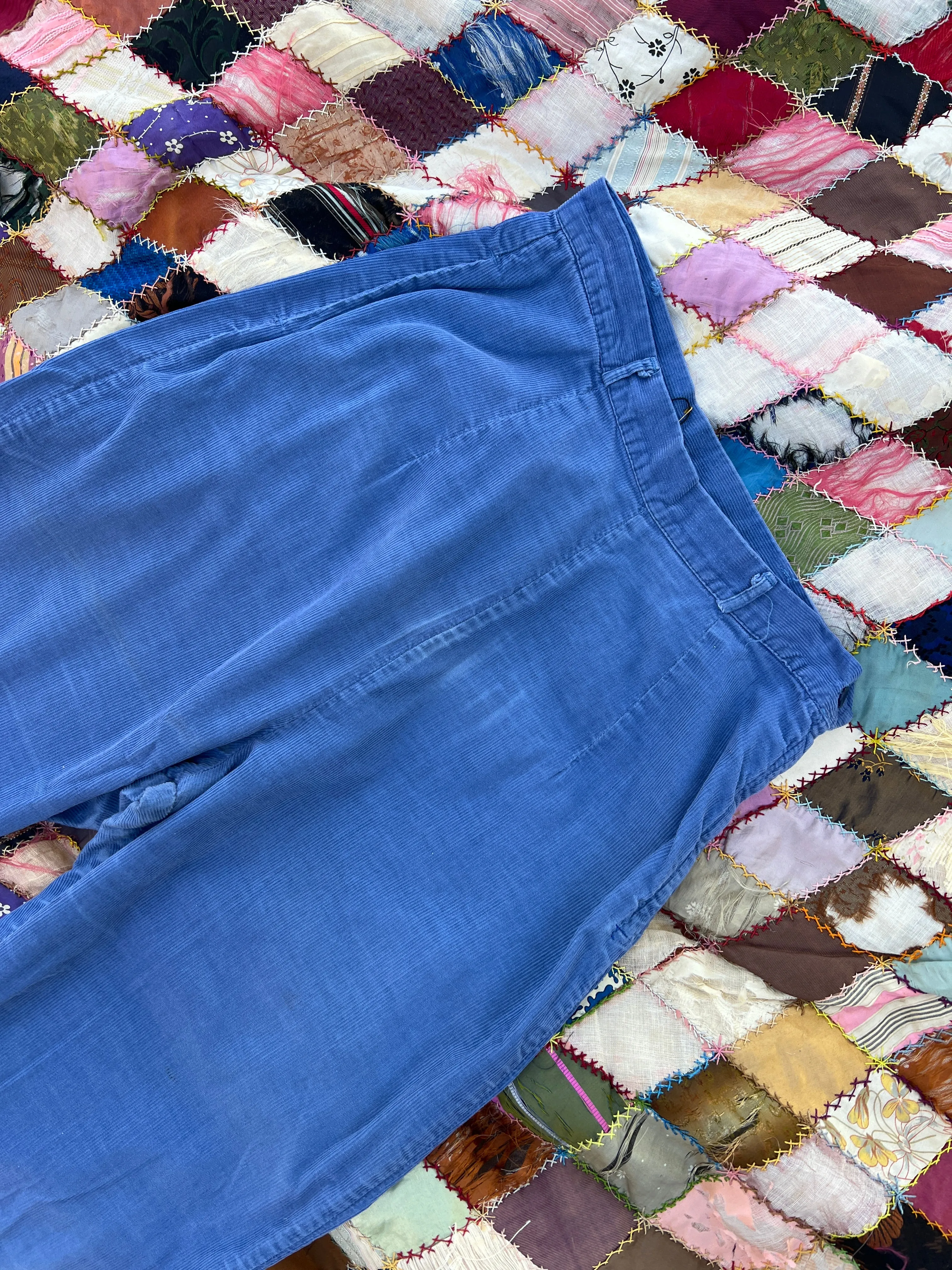 1950s Corduroy Side Zip Pants