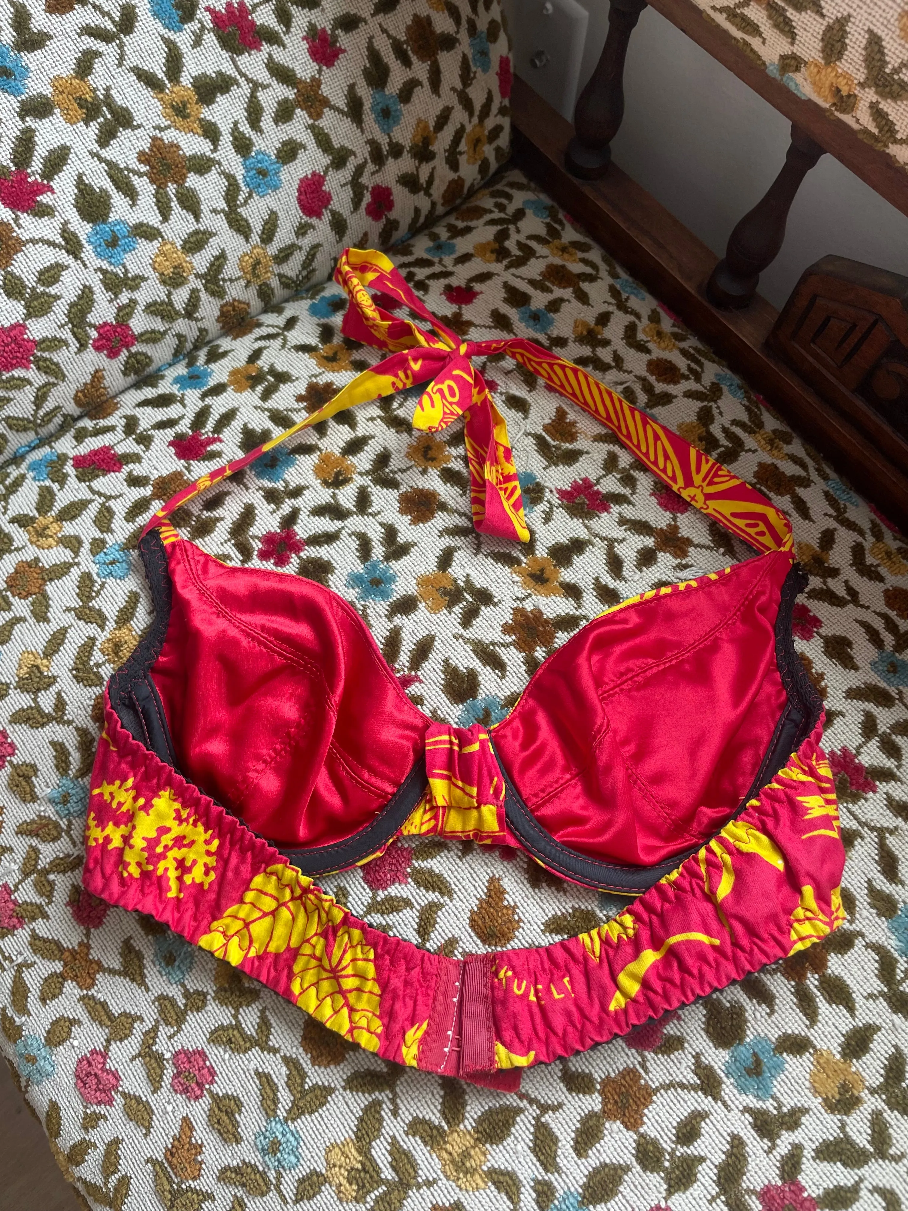 1970s Hawaiiana Printed Hater Swim/ Play Top