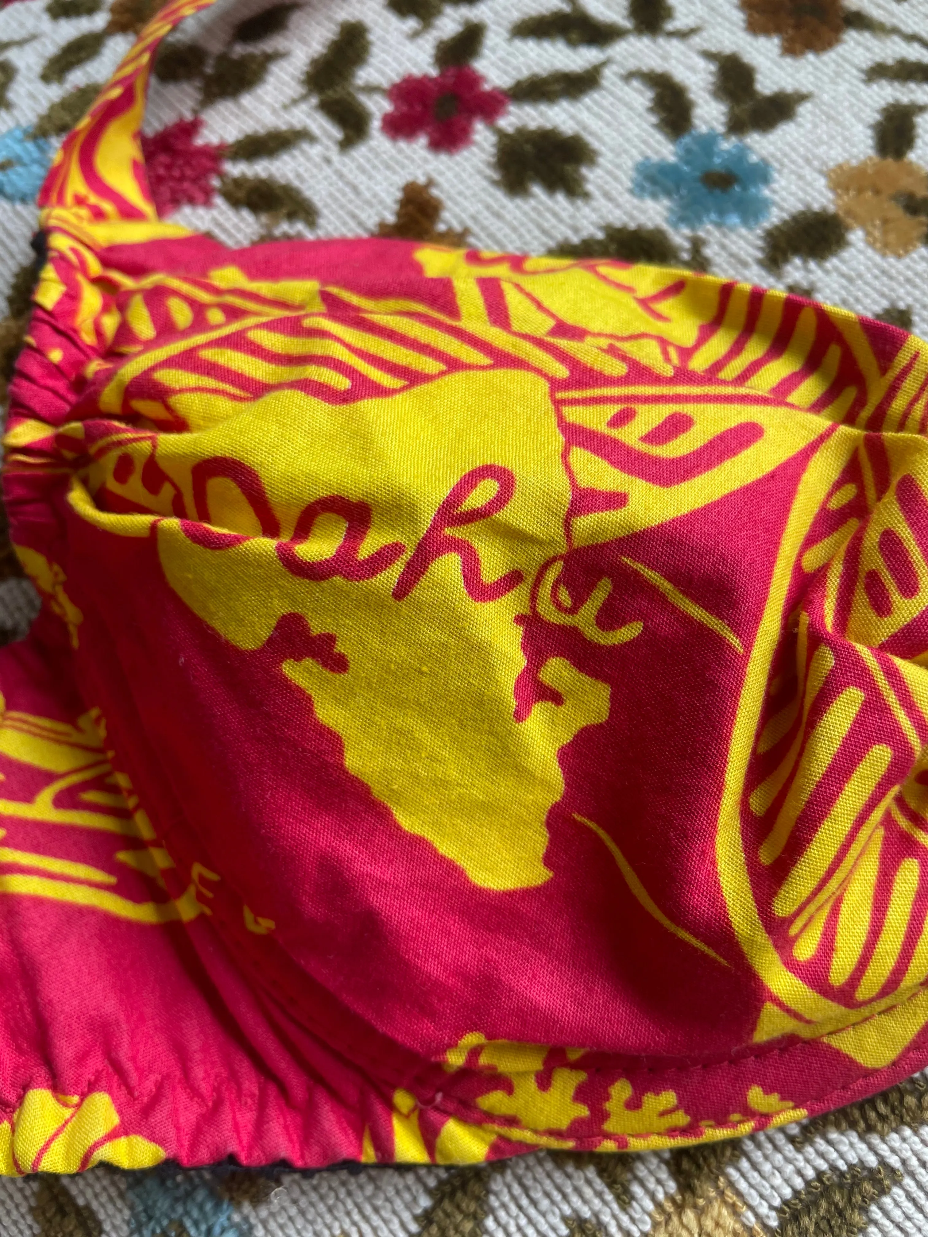 1970s Hawaiiana Printed Hater Swim/ Play Top