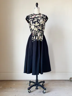 19th century cherry tree patched lillian dress