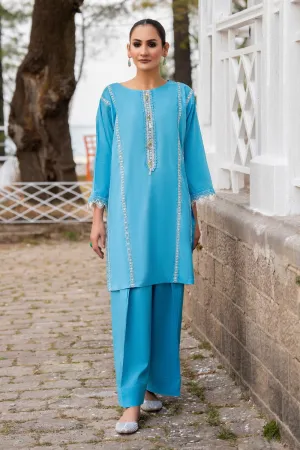 2 PC Unstitched | Embroidered Lawn Shirt   Trouser