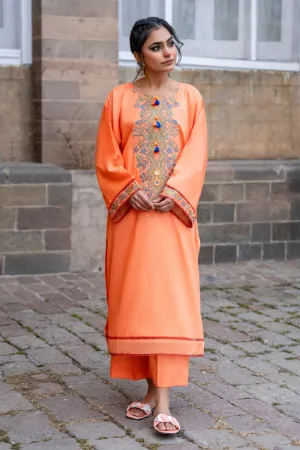 2 PC Unstitched | Embroidered Lawn Shirt   Trouser