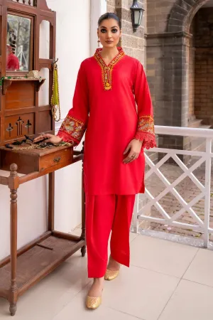 2 PC Unstitched | Embroidered Lawn Shirt   Trouser