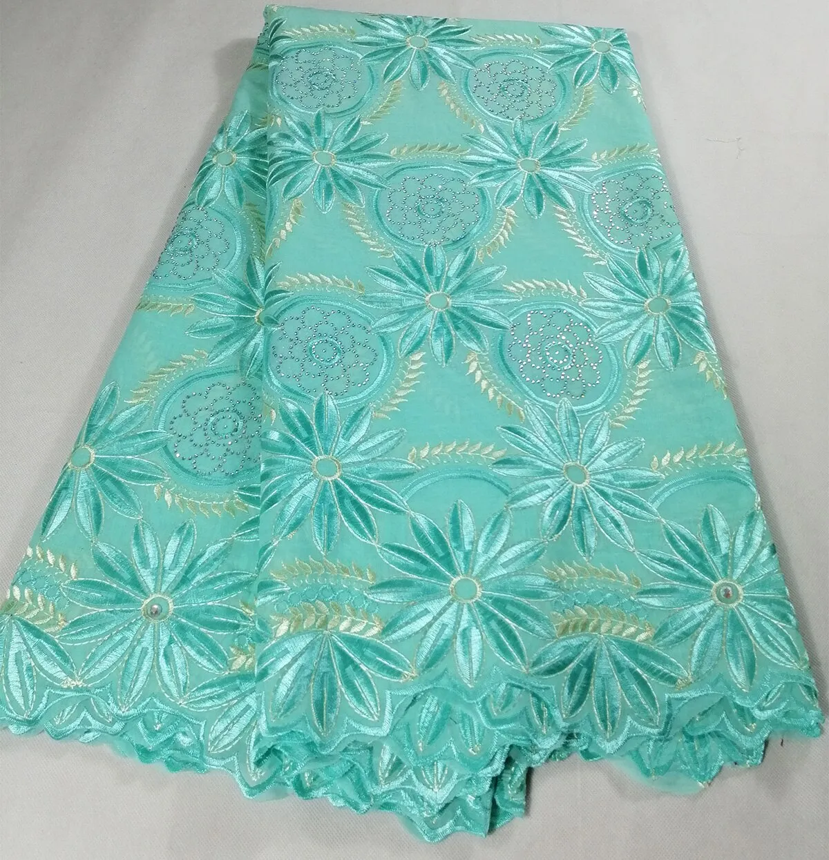 2023 Latest Nigeria Swiss Lace High Quality Swiss Voile Laces Switzerland Cotton African Dry Lace Fabric For Man Women LHX21B