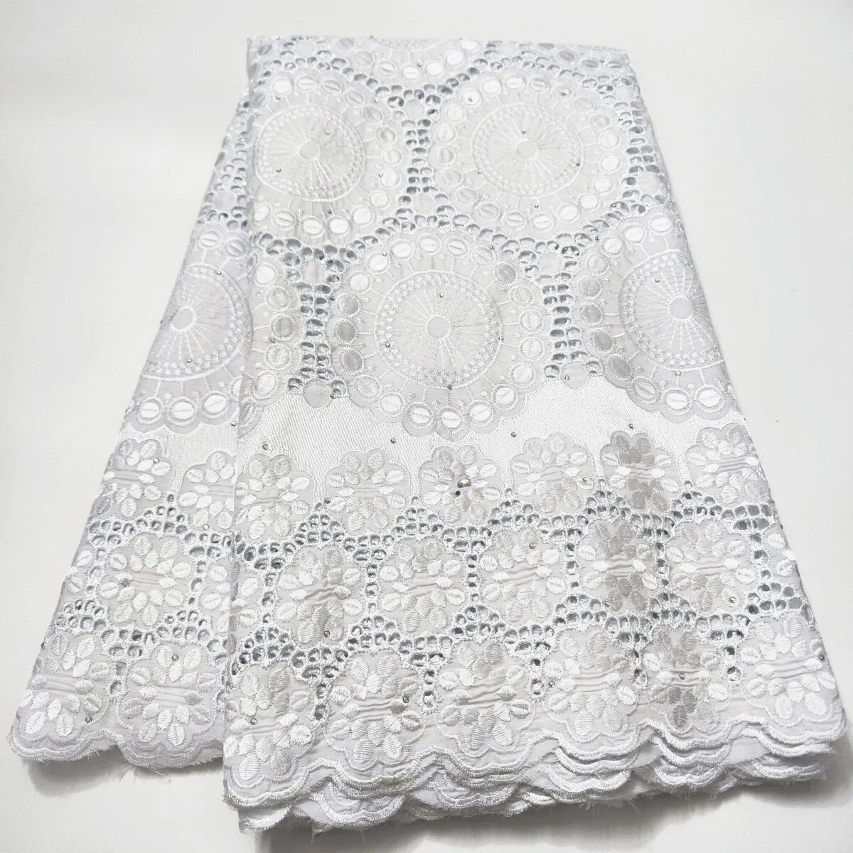 2023 Latest Nigeria Swiss Lace High Quality Swiss Voile Laces Switzerland Cotton African Dry Lace Fabric For Man Women LHX21B