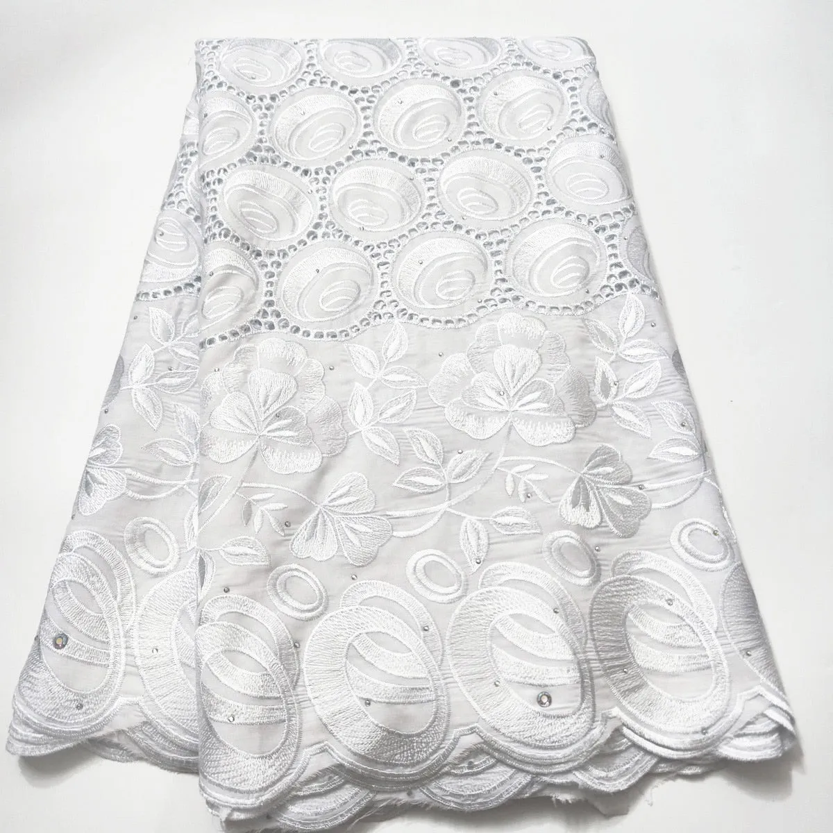 2023 Latest Nigeria Swiss Lace High Quality Swiss Voile Laces Switzerland Cotton African Dry Lace Fabric For Man Women LHX21B