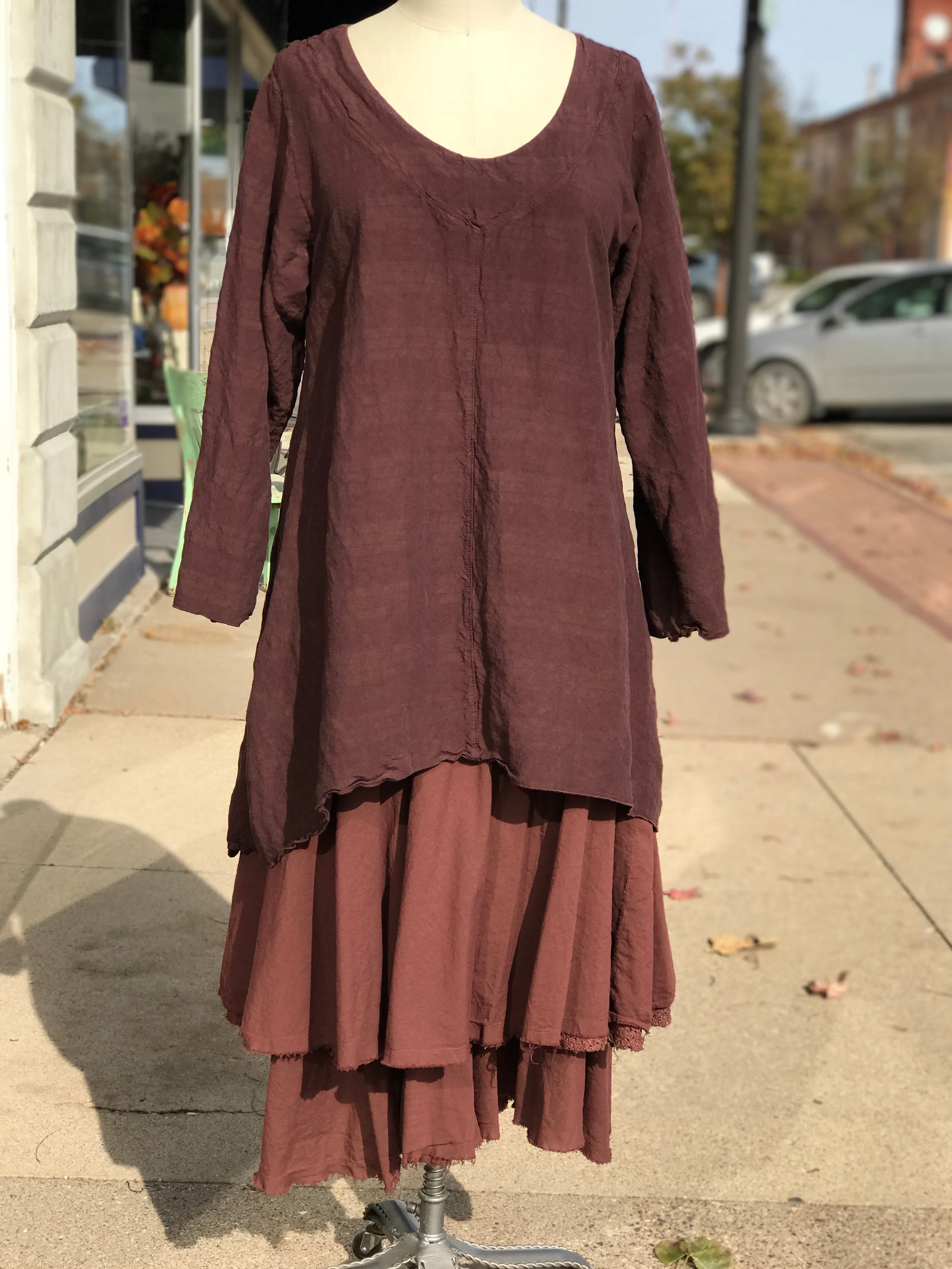 2238- Long Tunic Armagnac-UNPrinted