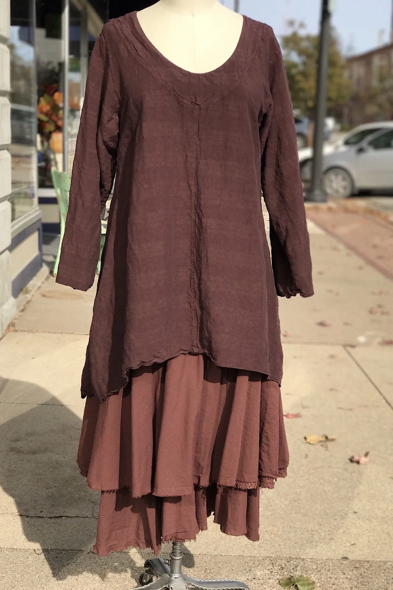 2238- Long Tunic Armagnac-UNPrinted