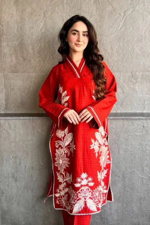 2pc embroidered suit (RCE04)