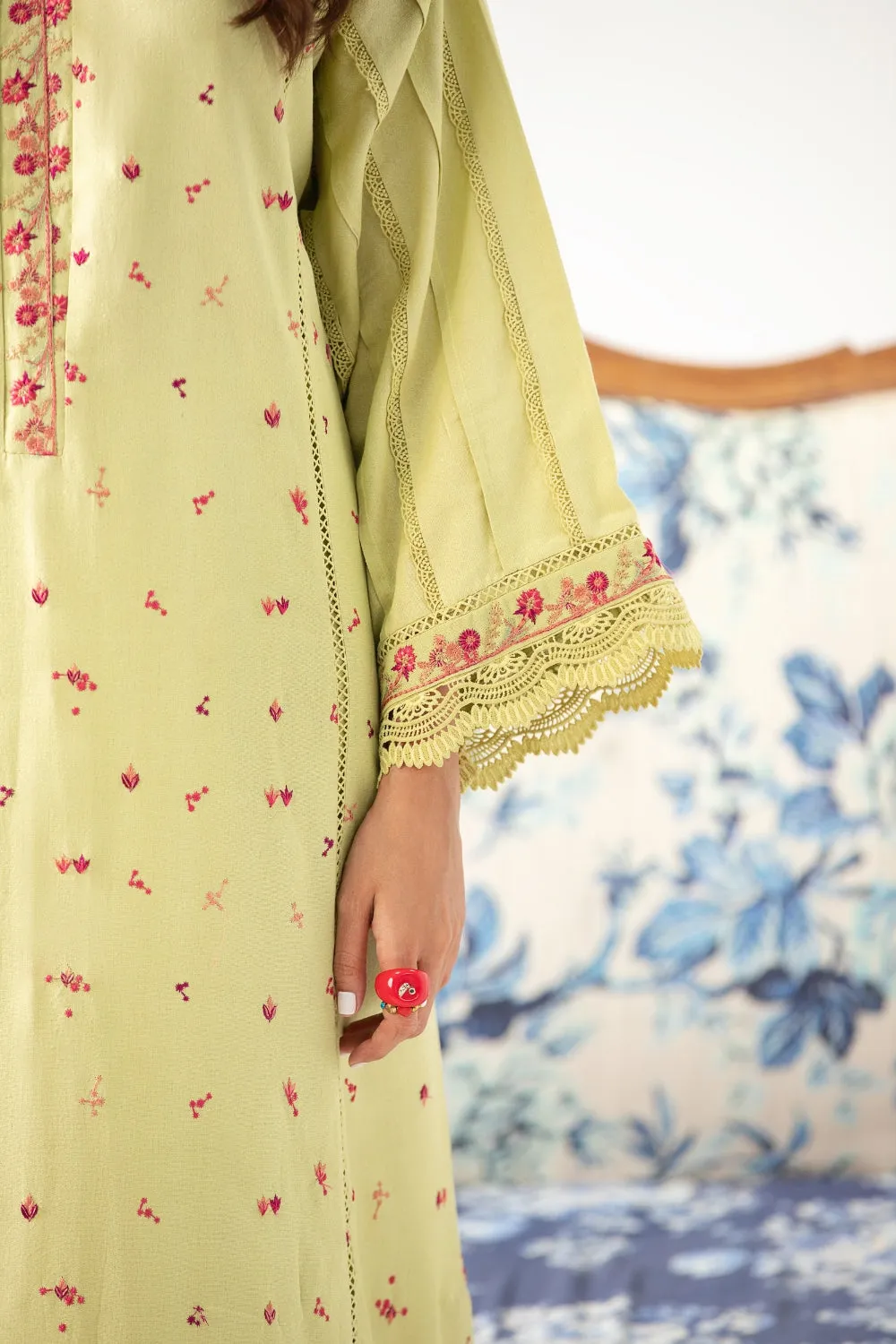 2PC Unstitched | Embroidered Karandi Shirt   Trouser