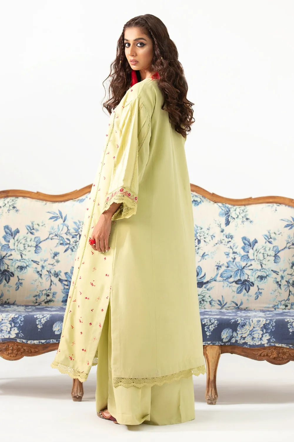 2PC Unstitched | Embroidered Karandi Shirt   Trouser