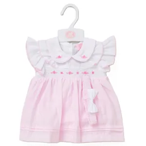3pc Baby Girls Dress Set - Frill Sleeves (9-24m) (PK6) F09186INF