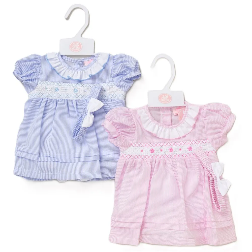 3pc Baby Girls Dress Set - Stripes (9-24m) (PK6) F09180INF