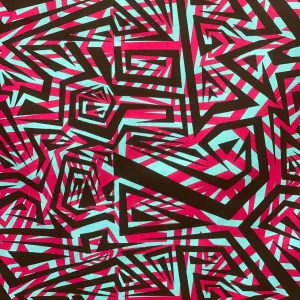 44" Cotton 2444 Electric Zebra