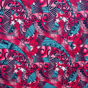 44" Cotton C61 Pink Teal