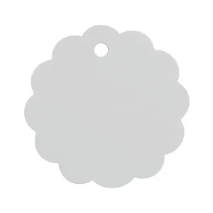 6CM Kraft Paper lace Round Tag,Hand Made DIY Gift Label,Cardboard Label,White,sold 50pcs/lot