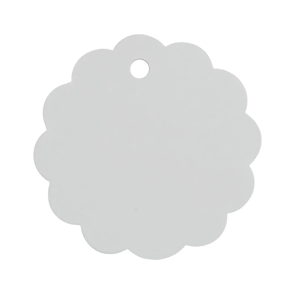 6CM Kraft Paper lace Round Tag,Hand Made DIY Gift Label,Cardboard Label,White,sold 50pcs/lot