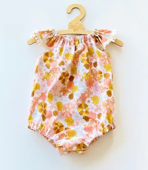 70’s Retro Floral Romper