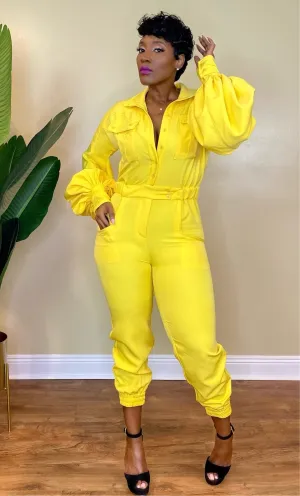 ABOVE STATUS YELLOW JUMPSUIT