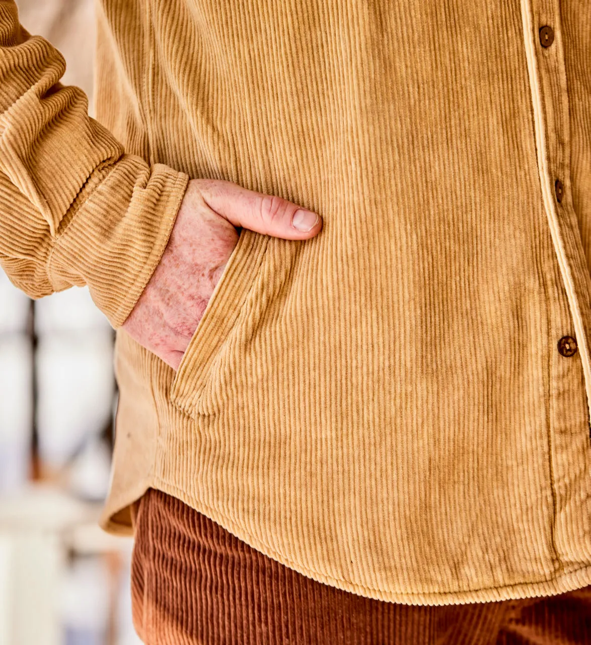 Academia Corduroy Shirt Jacket