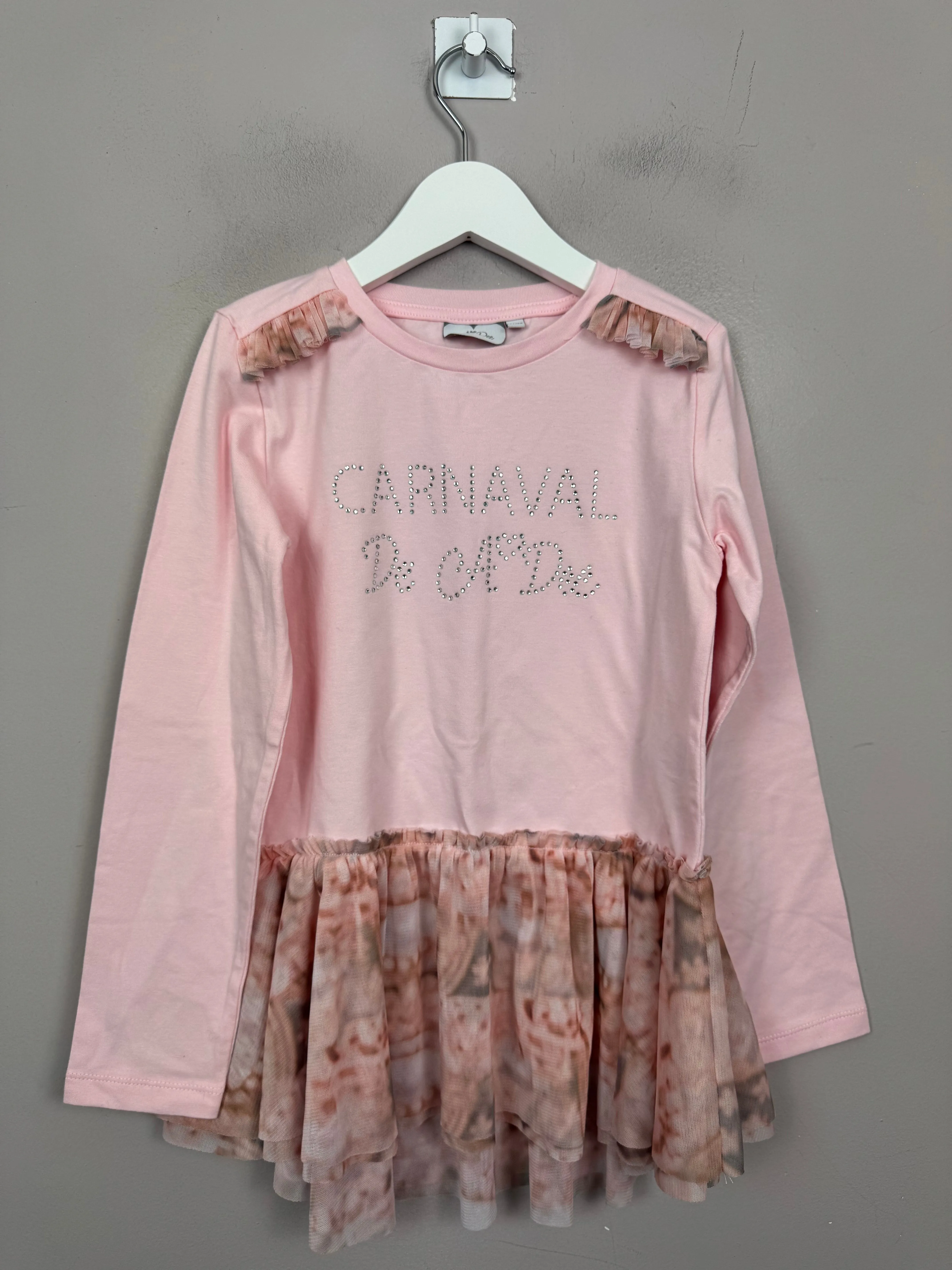 A'Dee Carnival pink L/S Top 7y New