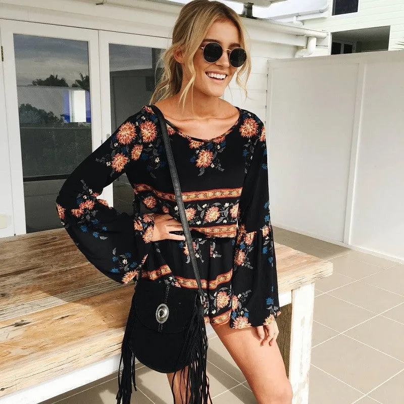 Adelia Boho Summer Romper