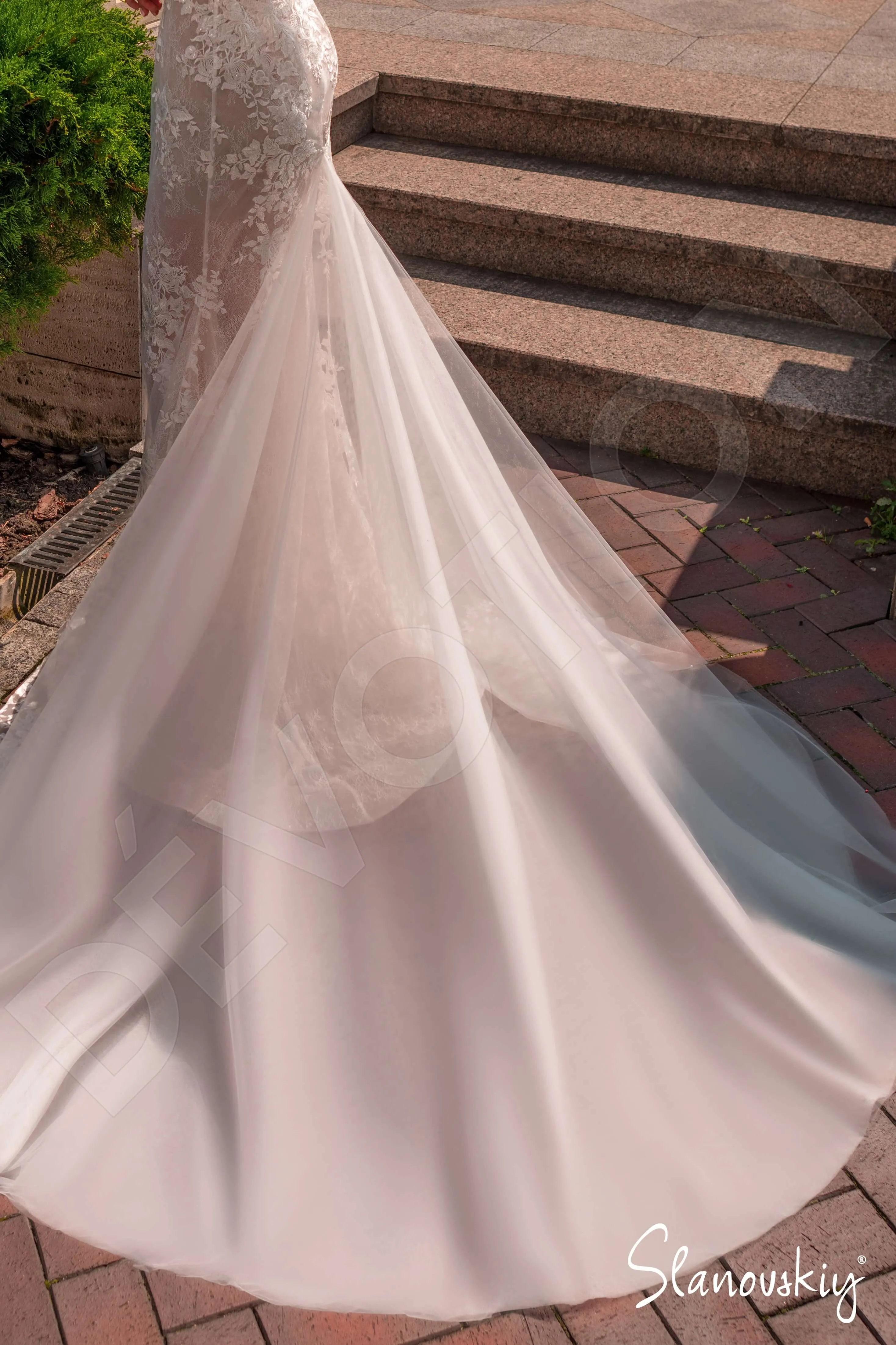 Aida Trumpet/Mermaid Illusion Milk Ivory Wedding dress
