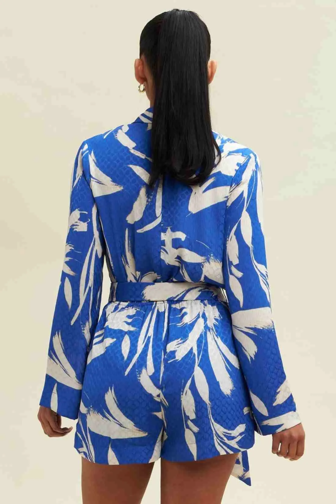 Aitana Blue Tie Romper