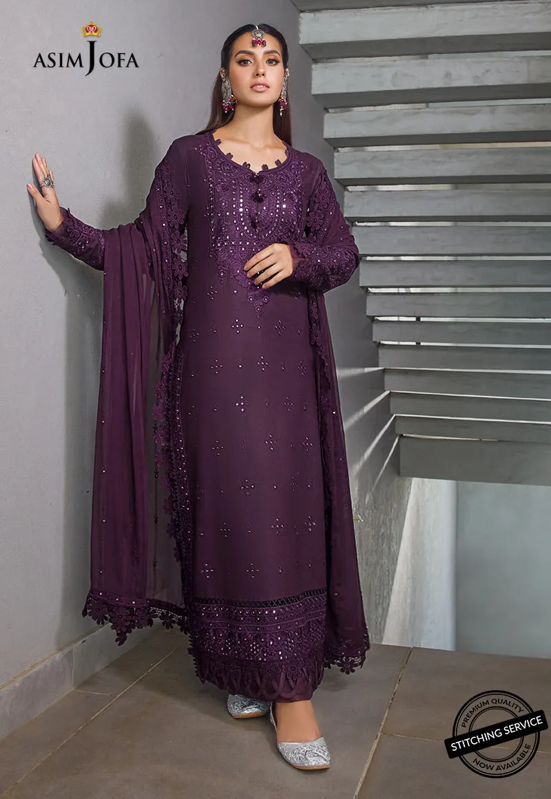 AJCK-05 | Asim Jofa Chikankari Eid Collection 2022 |  Unstitched Embroidered Lawn Suit