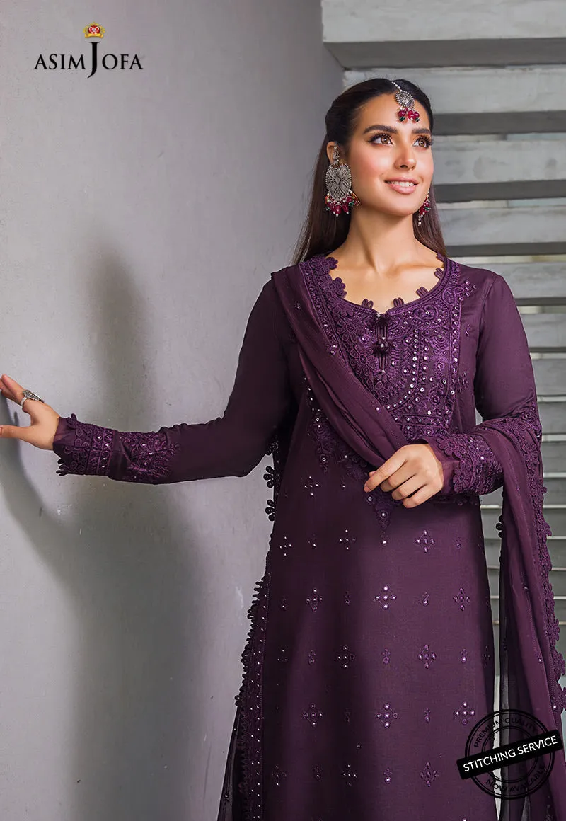 AJCK-05 | Asim Jofa Chikankari Eid Collection 2022 |  Unstitched Embroidered Lawn Suit