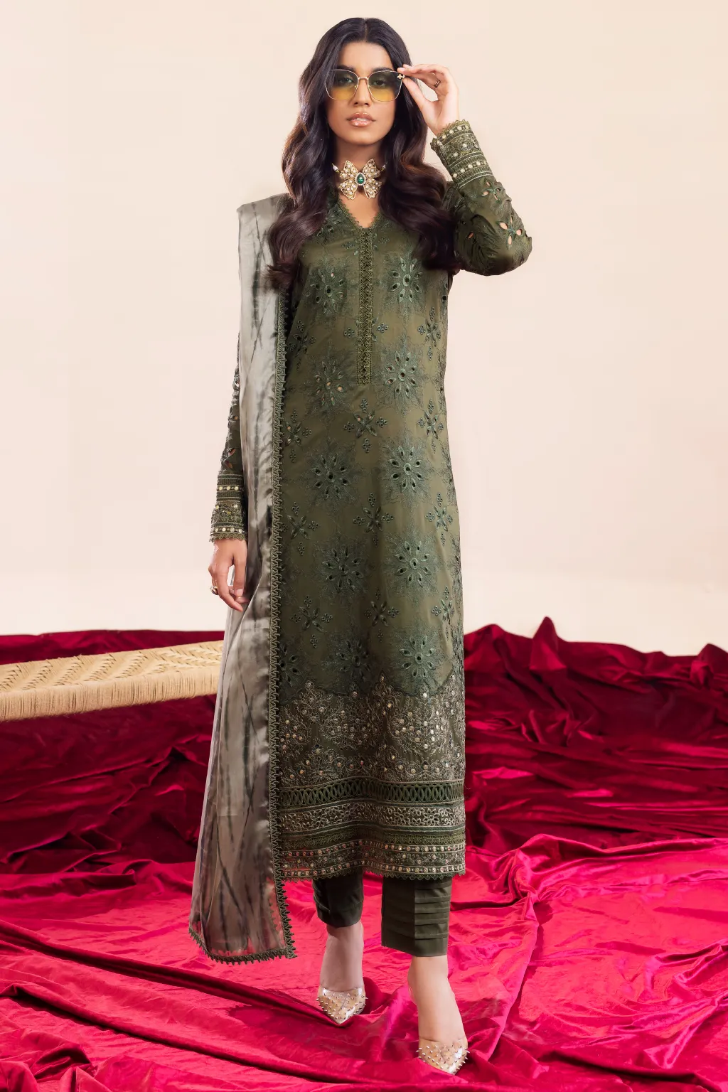 AL-06 Zareen  | Iznik Aashiyan Embroidered Unstitched Festive Lawn Collection23