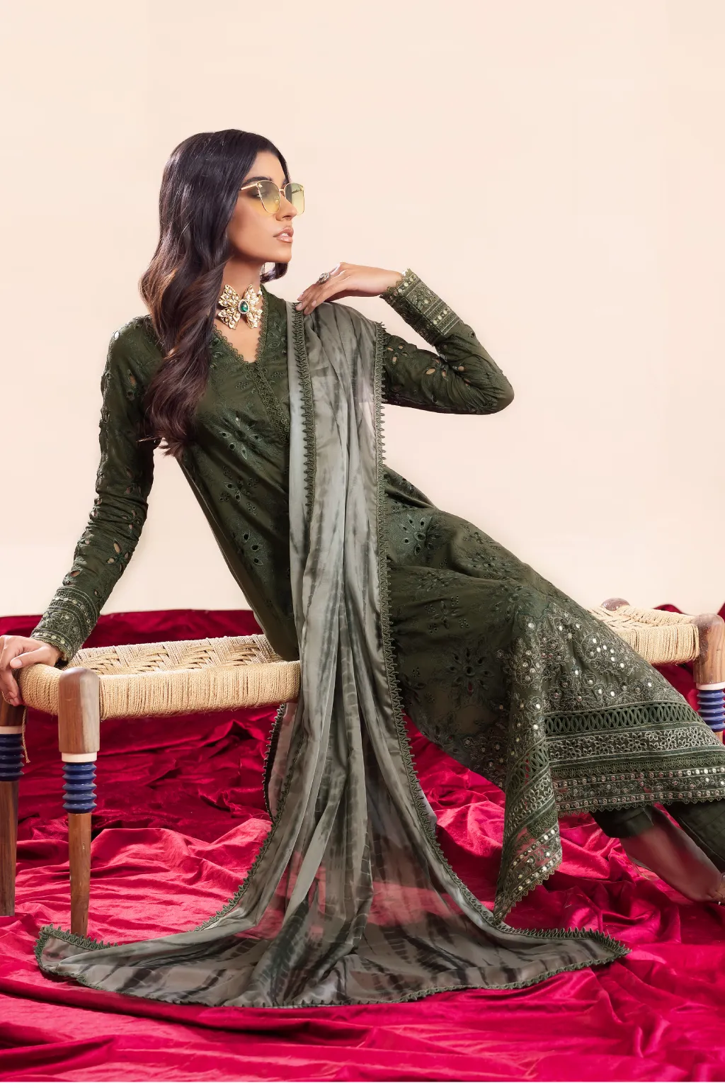 AL-06 Zareen  | Iznik Aashiyan Embroidered Unstitched Festive Lawn Collection23