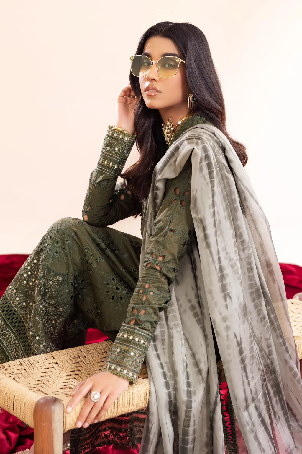 AL-06 Zareen  | Iznik Aashiyan Embroidered Unstitched Festive Lawn Collection23