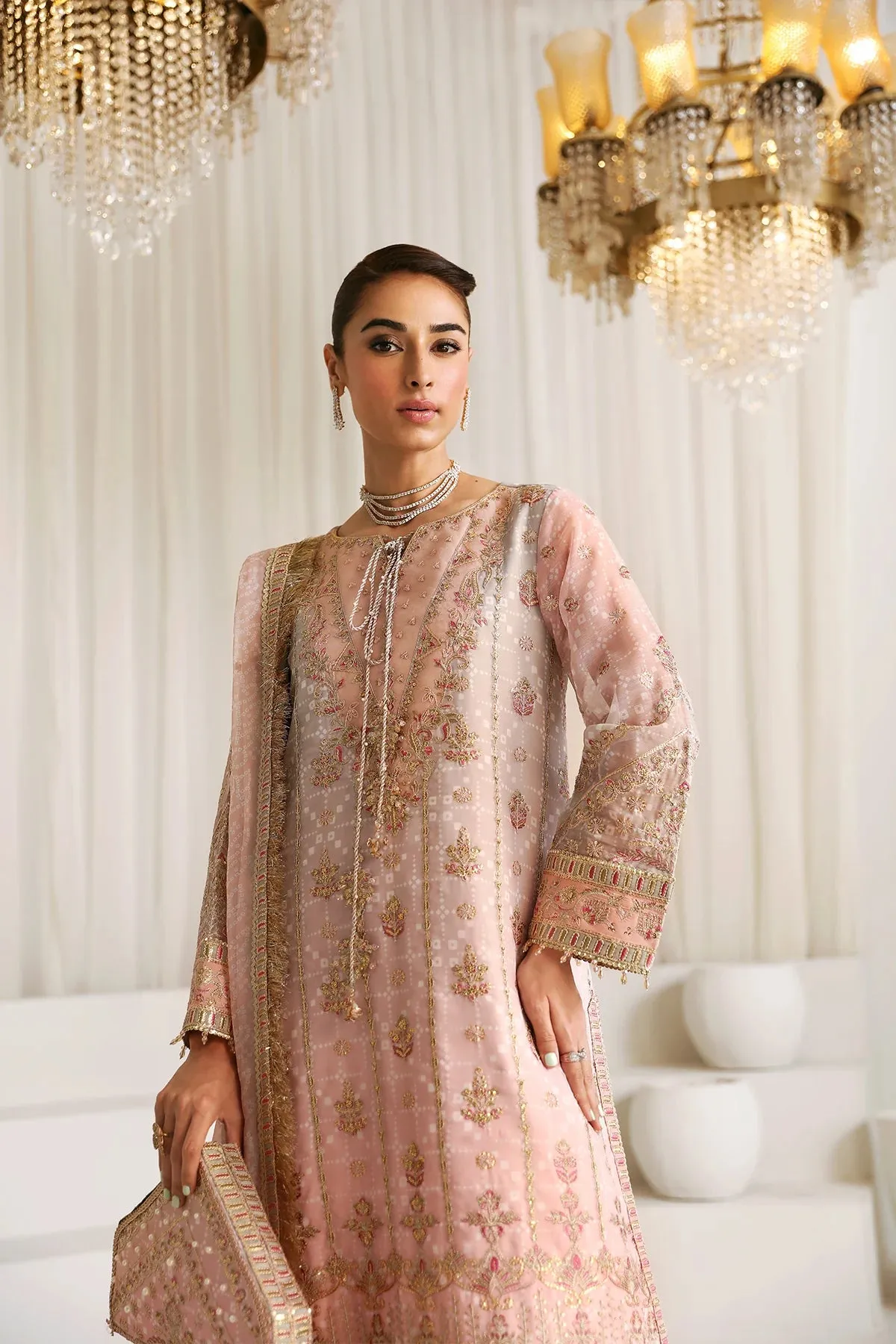 Alizeh Embroidered Chiffon 3 Piece Unstitched Suit AFC-CH-2181-BREEZE Party Wear