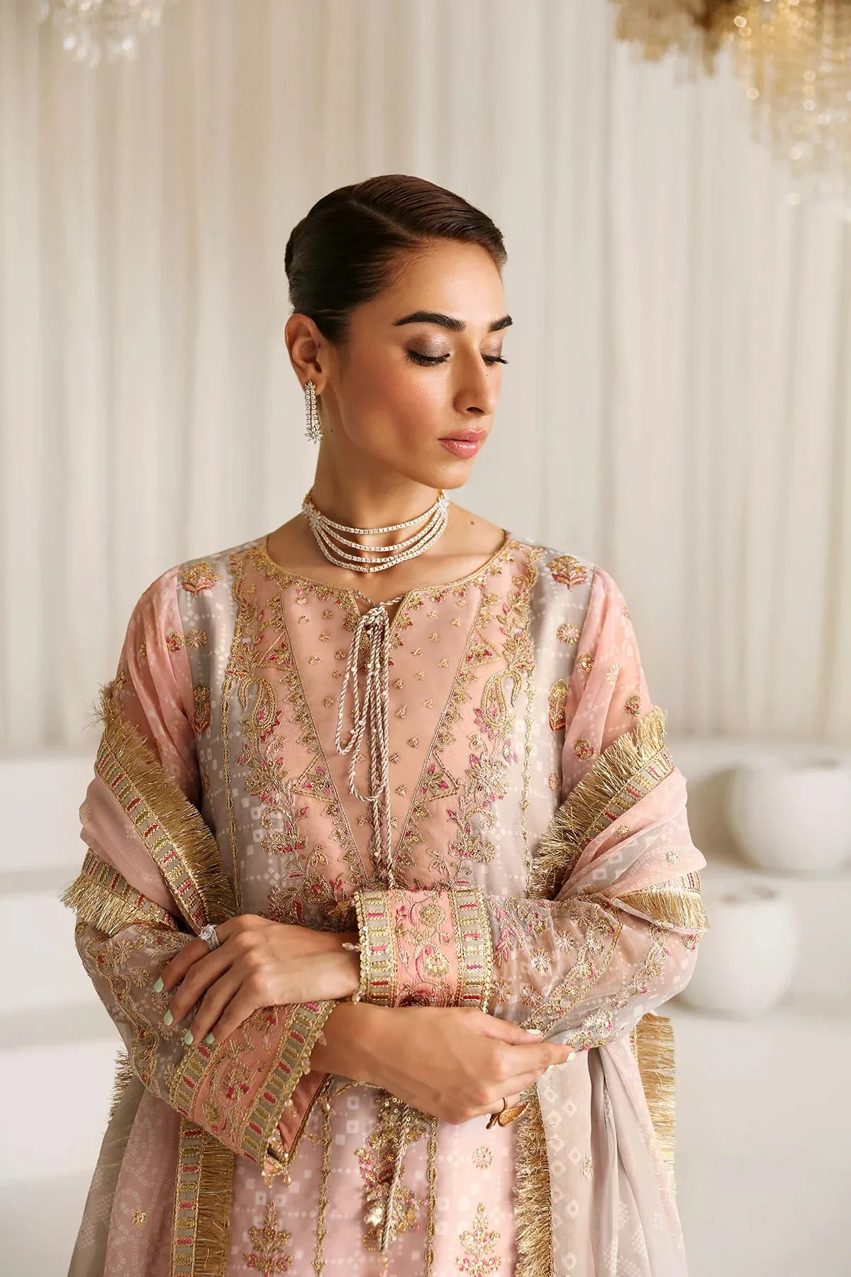 Alizeh Embroidered Chiffon 3 Piece Unstitched Suit AFC-CH-2181-BREEZE Party Wear