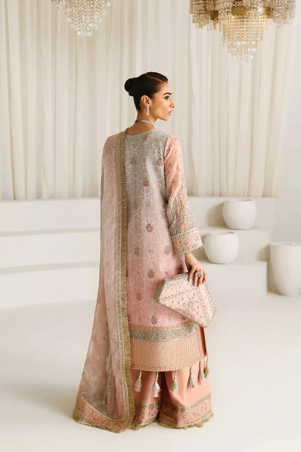 Alizeh Embroidered Chiffon 3 Piece Unstitched Suit AFC-CH-2181-BREEZE Party Wear