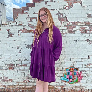 All of the Time Dress - Plum